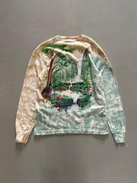 Vintage 1991 Rain Forest AOP LS
