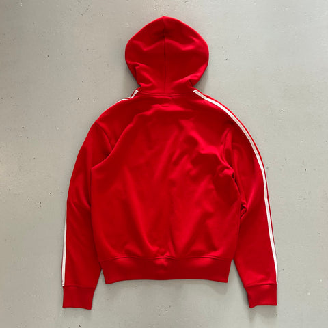 Vintage 00s Adidas Red Hooded Track Jacket