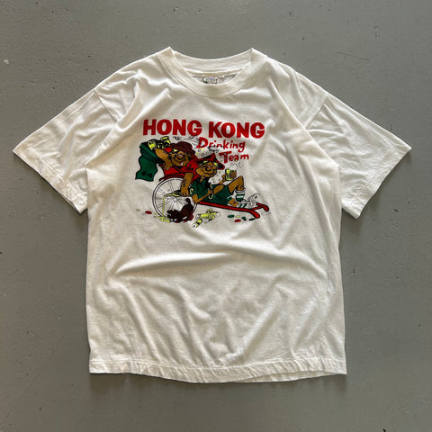 Vintage 90s Hong Kong Drinking Team T-Shirt