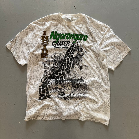 Vintage 90s Ngorongoro Crater Tanzania T-Shirt