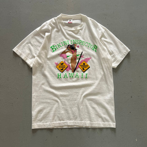 Vintage 1988 Hawaii Bikini Inspector T-Shirt
