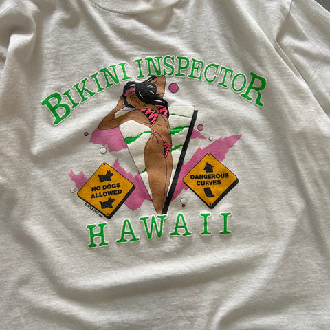 Vintage 1988 Hawaii Bikini Inspector T-Shirt