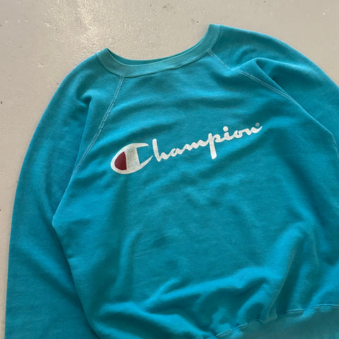 Vintage 80s Champion Sweatshirt Teal
