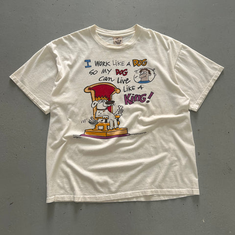 Vintage 1996 I Work Like A Dog T-Shirt
