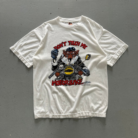 Vintage 90s Don't Touch My Motorbike T-Shirt