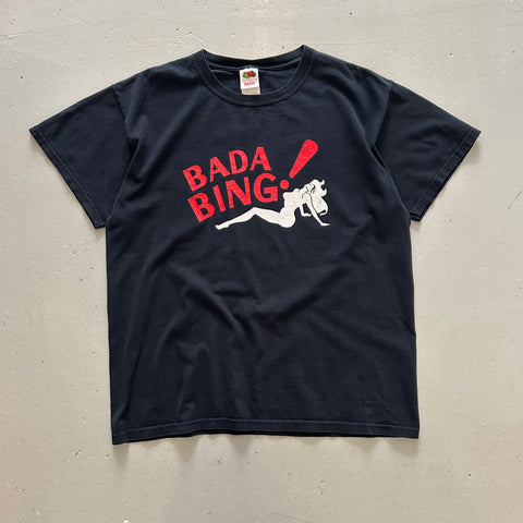 Vintage 2000s The Sopranos Bada Bing T-Shirt Black Red White