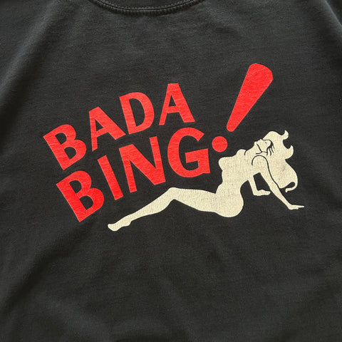 Vintage 2000s The Sopranos Bada Bing T-Shirt Black Red White