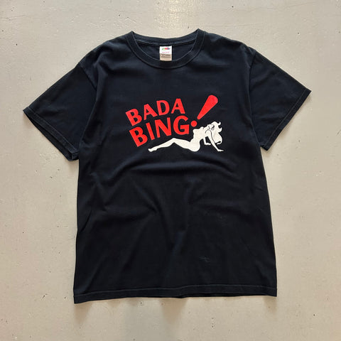 Vintage 2000s The Sopranos Bada Bing T-Shirt Black Red