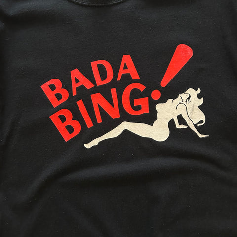 Vintage 2000s The Sopranos Bada Bing T-Shirt Black Red