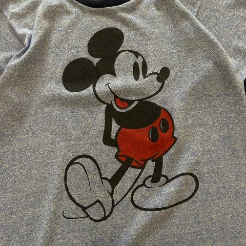 Vintage 80s Mickey Mouse Ringer T-Shirt