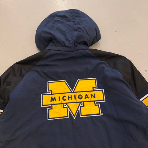 Vintage 90s Starter Michigan Wolverines Anorak Jacket