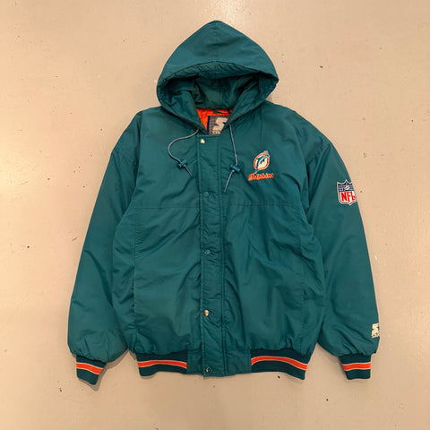 Vintage NFL Miami Dolphins Hooded Starter Jacket