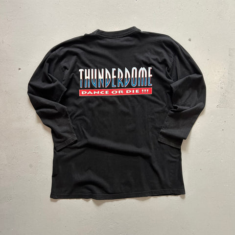 Vintage 90s Thunderdome 'Dance Or Die' Long Sleeve T-Shirt