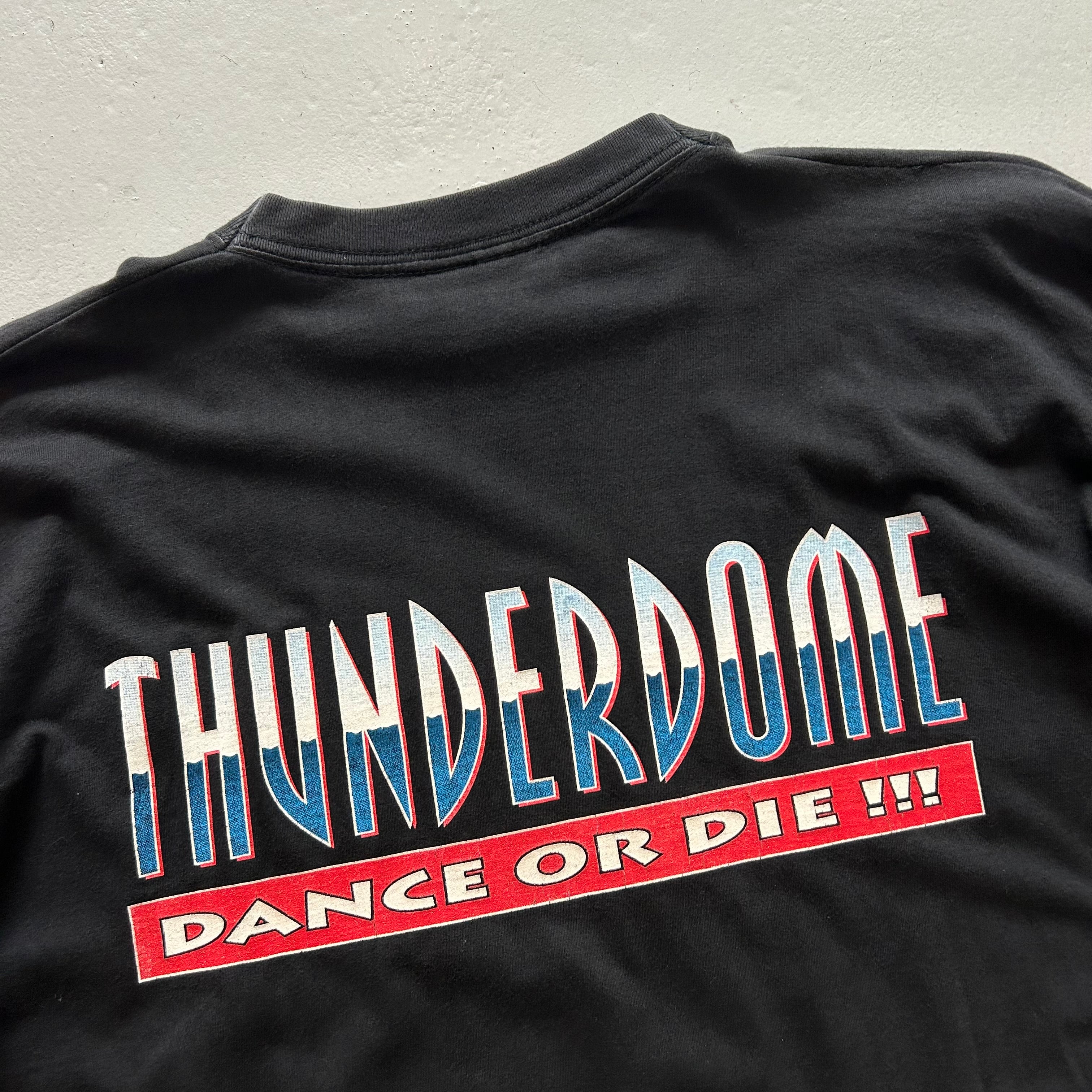 Vintage 90s Thunderdome 'Dance Or Die' Long Sleeve T-Shirt