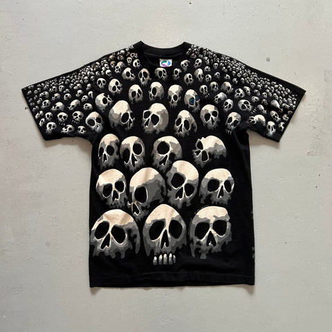 Vintage 1992 Chris Pinkerton Skulls T-Shirt