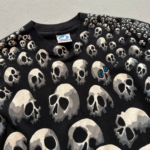 Vintage 1992 Chris Pinkerton Skulls T-Shirt