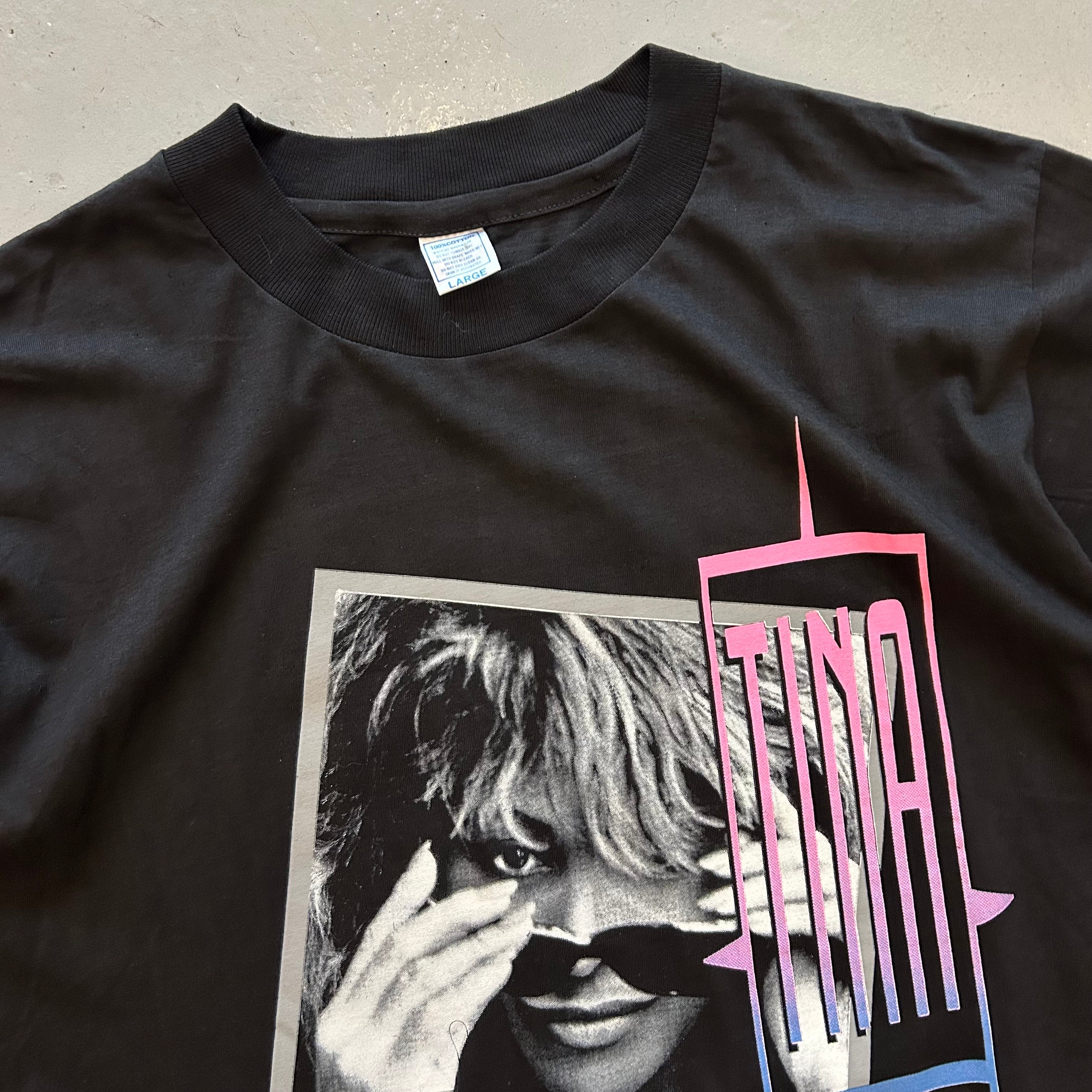 Vintage 90s 1990 TINA TURNER foreign affair world deals tour album singles american singer songwriter big image icon pop diva dance promo t-shirts