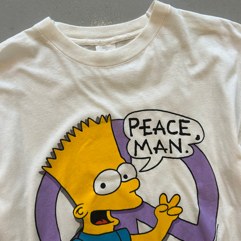 Vintage 1990 The Simpsons 'Peace, Man' T-Shirt