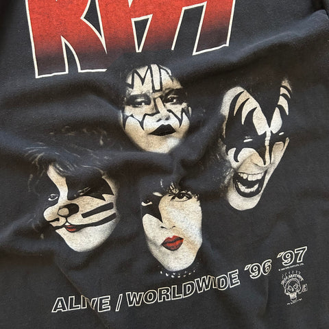 Vintage 1996 Kiss Alive Worldwide 96/97 T-Shirt