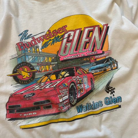 Vintage 1992 Winston Cup Budweiser Glen T-Shirt