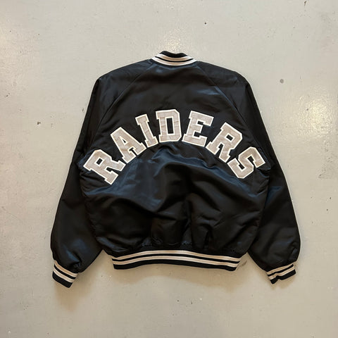 Vintage 90s Chalk Line Raiders Satin Jacket