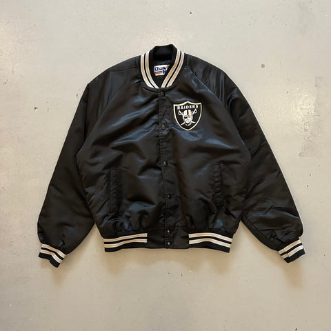 Vintage 90s Chalk Line Raiders Satin Jacket