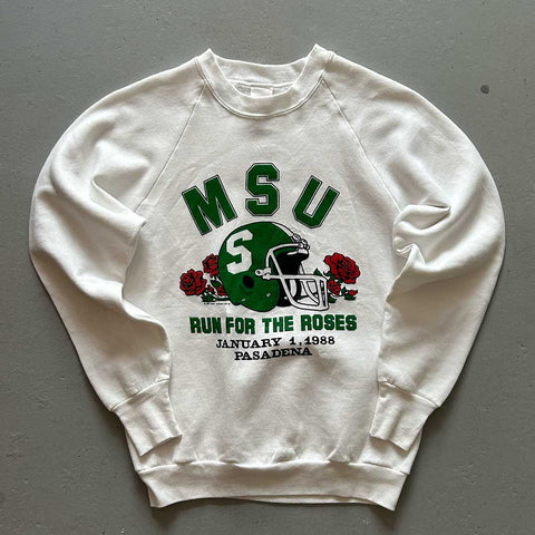 Vintage 80s MSU 'Run For The Roses' Sweater