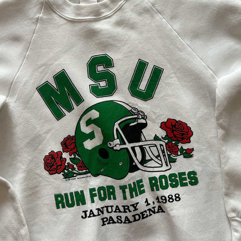 Vintage 80s MSU 'Run For The Roses' Sweater