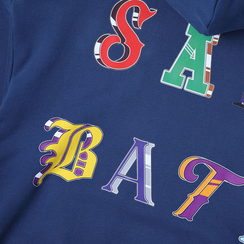 Sabbatical Ransom Letter Hoodie Navy