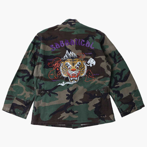 Sabbatical Recycle Program Army Camo Jacket 'Ruffin'