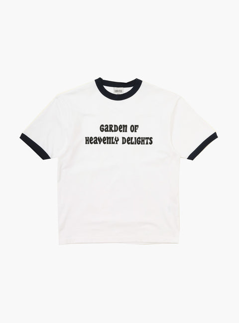 Sabbatical Garden of Heavenly Delights Ringer T-Shirt White