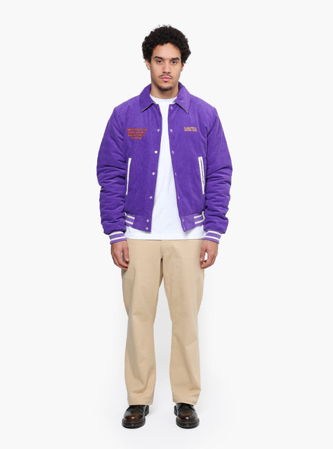 Sabbatical Free Information Varsity Jacket Purple Rain