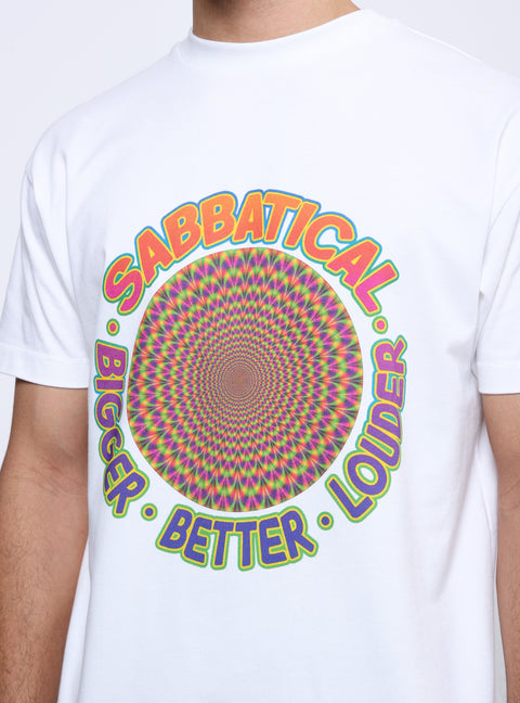 Sabbatical Bigger, Better, Louder T-Shirt White