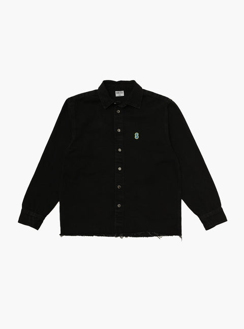 Sabbatical Garden of Heavenly Delights Denim Shirt Black