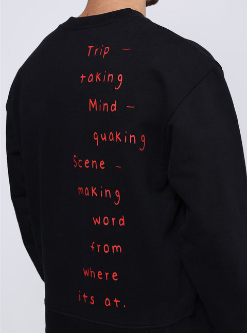 Sabbatical Trip Taking Crewneck Black