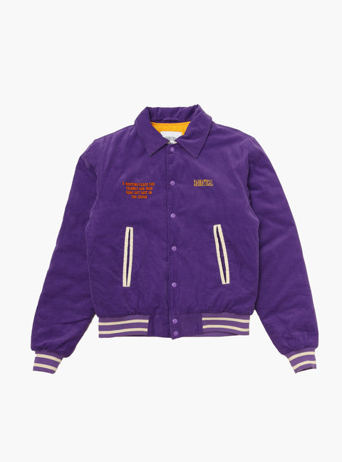 Sabbatical Free Information Varsity Jacket Purple Rain