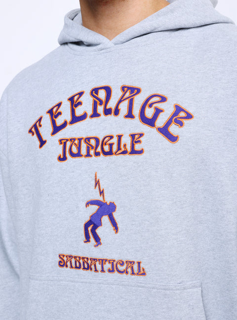 Sabbatical Teenage Jungle Hoodie Heather Grey