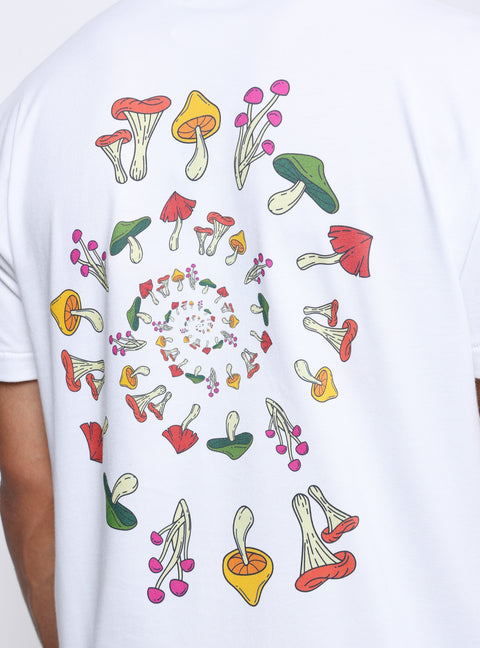 Sabbatical Dancing Shrooms T-Shirt White