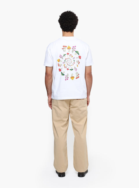 Sabbatical Dancing Shrooms T-Shirt White