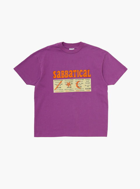 Sabbatical Three Day Ticket T-Shirt Purple Rain