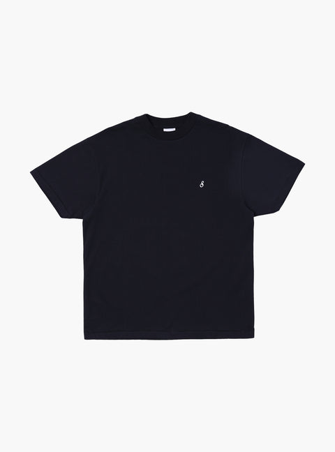 Sabbatical Script Logo T-Shirt Black White
