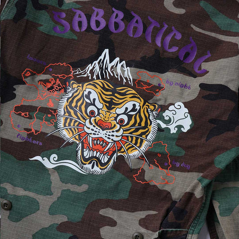 Sabbatical Recycle Program Army Camo Jacket 'Nguyen'