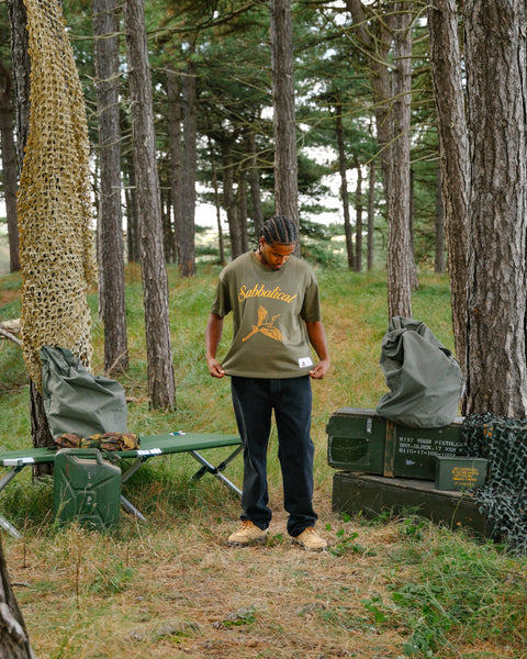 Sabbatical Crane Mesh Jersey Army Green