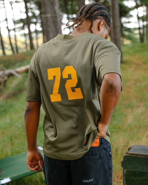 Sabbatical Crane Mesh Jersey Army Green