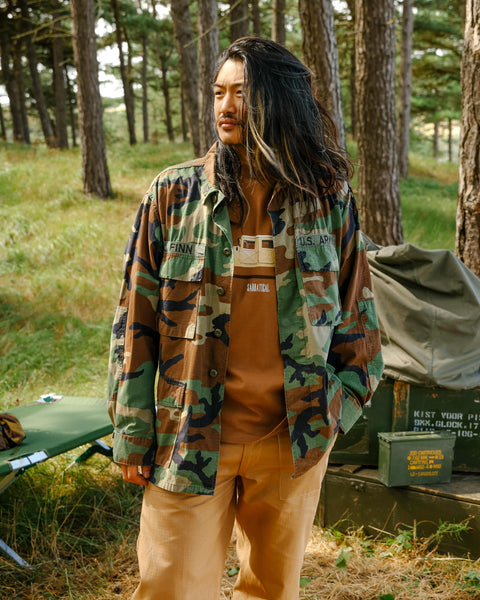 Sabbatical Recycle Program Army Camo Jacket 'Ruffin'