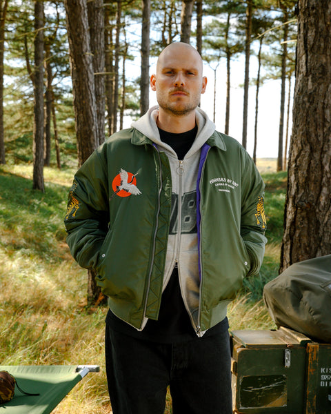 Sabbatical Fighters & Lovers Bomber Jacket Army Green