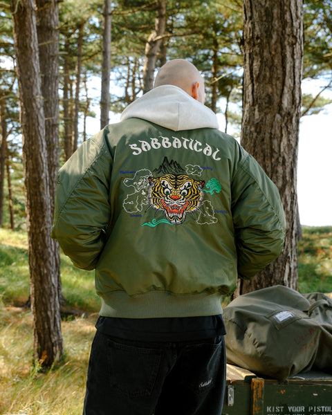 Sabbatical Fighters & Lovers Bomber Jacket Army Green