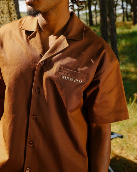 Sabbatical War Is Hell Work Shirt Mud Brown