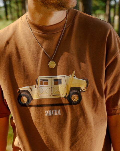 Sabbatical Hummer T-Shirt Mud Brown