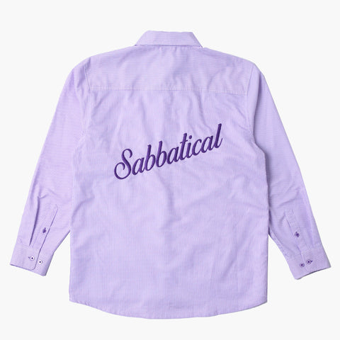 Sabbatical Violet Script Shirt Violet Drive